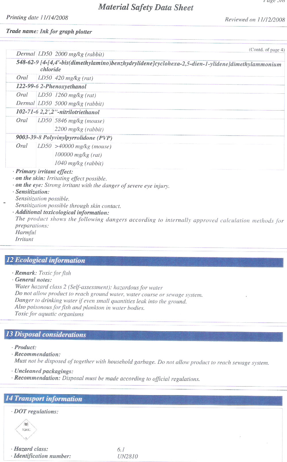 Material safety data 5